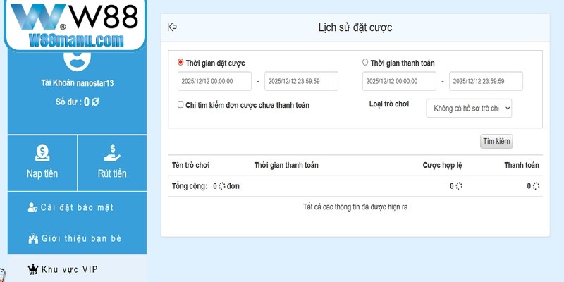 Đăng Ký W88 - Gia Nhập Cộng Đồng, Nhận Ngay Quà 150k 17 Người chơi chưa thực hiện đủ số vòng cược theo yêu cầu khi rút